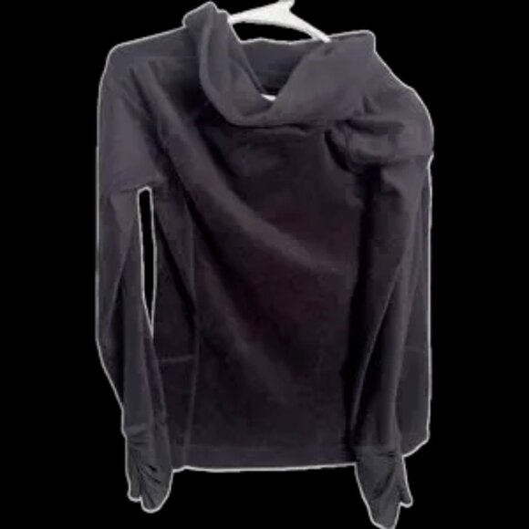 Vintage Black cowl neck oversized small men’s Owens style design kangaroo pocket - Picture 4 of 7